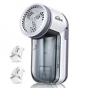 Fabric Shaver, Kealive Lint Remover with Replaceable Stainless Steel Blades & Removable bin, Lint Sh