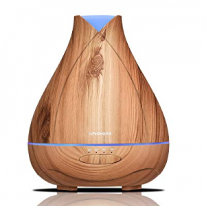 Aromatherapy Essential Oil Diffuser 530ml Cool Mist Ultrasonic Fragrance Scent Air Humidifier Wood G