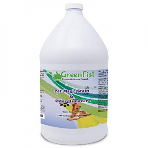 GreenFist Pet Magic Stain & Odor Remover Fast Acting Carpet Cleaner Enzyme-Powered Formula Cats,Dogs