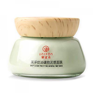 UNIFON Facial Clay Mask Natural French Mineral Mud, Deep Pore Cleansing, Super Pore Reducer and Mini