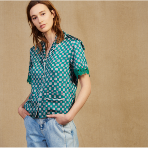 Sandro Paris 印花睡衣衬衫