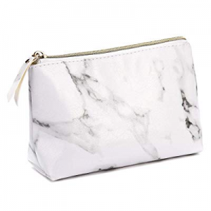 Marble makeup bag,LKE Cosmetic Display Cases Waterproof Marble travel Cases Portable makeup bags Mak