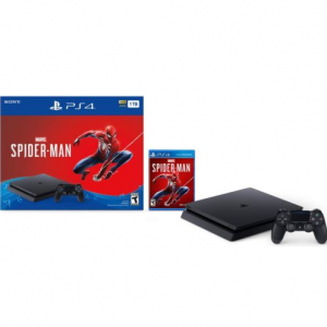 New Sony PlayStation 4 PS4 Slim 1TB Console Marvel's Spider-Man Bundle Jet Black @ eBay
