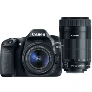 Canon 80D Camera + EF-S 18-55 Lens + 55-250 IS STM Lens (Refurb) @ Canon