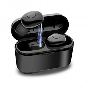 True Wireless Earbuds Bluetooth 5.0 Mini Headphoness, DULLA TWS Noise Cancelling Isolating Earphones