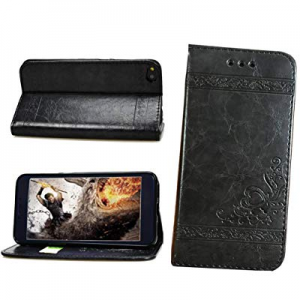 VIGOROSO Luxury Embossed Floral PU Leather Magnetic Wallet Phone Case Phone Cover 5 6 6S 7 Plus
