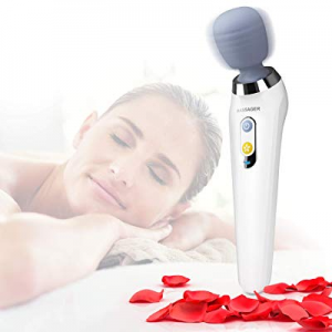 Vibrate Wand Massager, Handheld Cordless and Powerful, Deep Tissue Massage, Waterproof, USB Recharge
