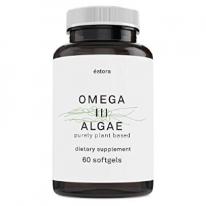 ESTORA Omega 3 DHA Algae Vegan Oil Supplement (60 Soft Gel Capsules)