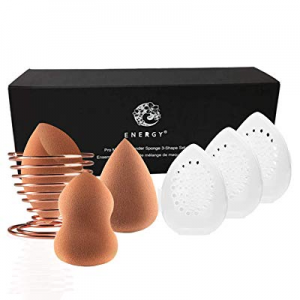ENERGY Makeup Sponge Set Blender Beauty with Travel Case Blending Sponges Foundation Sponges with Ho