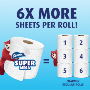 60-Ct Charmin Mega Rolls Toilet Paper $48 @Target 