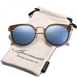 AMOMOMA Polarized Sunglasses for Women UV400 Mirrored Lens AS1711 now 70.0% off 