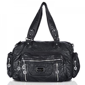 Angel Barcelo Womens Soft Leather Top-handle Bag Handbags and Purses Casual Shoulder Bags now 40.0..