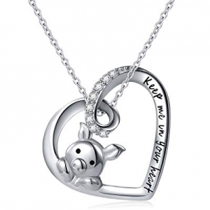 30.0% off 925 Sterling Silver Cute Pig Pendant Necklace Earrings Ring Bracelet for Women Girls Jew..
