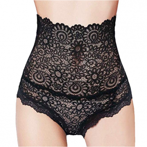 Eves temptation Ruby High Waist Granny Panties Microfiber Tummy Control Underwear Brief for Women 