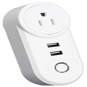 WIFI Smart Life Alexa Accessories Smart Sockets Wifi with USB Output, No Hub Required Timer APP/Voic