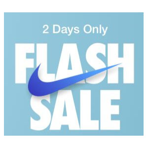 Nike Flash Sale 30% Off Select Styles