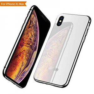 JOYROOM Premium iPhone Xs Max Glass Case,Metal Frame[Drop Protection & Anti Scratch] and Tempered Gl