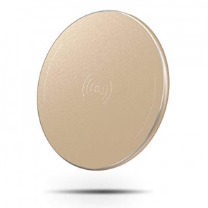 OMOTON Wireless Charger, Ultra-Slim Wireless Charging Pad with Anti-Slip Rubber for iPhone Xs Max/Xs