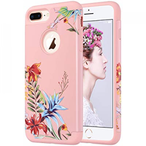 ULAK Protective Case for iPhone 7 Plus,iPhone 8 Plus case, Slim Fit Dual Layer Soft Rubber Silicone 