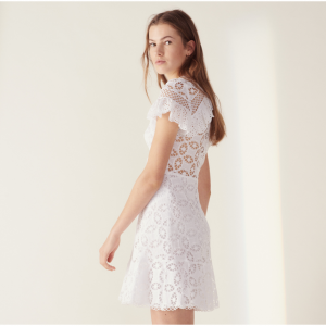 Sandro Paris RUFFLED 蕾丝连衣裙