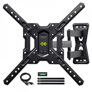 USX MOUNT Full Motion Swivel Articulating Tilt TV Wall Mount Bracket for 26-55" LED, OLED, 4K TVs-Fi