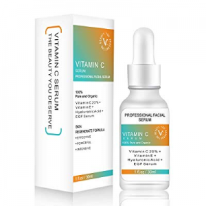 Anti Aging Serum,Organic Vitamin C Serum for Face And Eyes,Vitamin E & Hyaluronic Acid & EGF Serum f