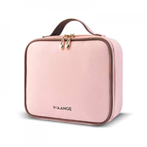 Makeup Bag Travel Cosmetic Bag for Women Portable Makeup Storage Bag with Gold Zipper for Cosmetics 