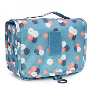 BEWAVE Makeup Bag for Women Girl, Bigger Toiletry Case Cosmetic Bags for Travel with Hook