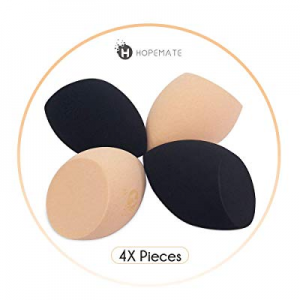 HOPEMATE Makeup Sponge, 4 Pieces, Latex-Free Beauty Sponge Blender for Foundations, Powders & Creams