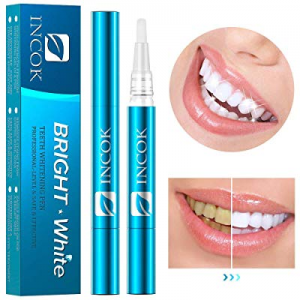Teeth Whitening Pen Gel Dental - 2 Packs Kit 35% Carbamide Peroxide Natural Mint Flavor Effective No
