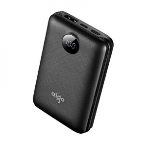 Aigo Power Bank - 10,000mAh Portable Charger Pack for Devices, iPhone, Android Smartphone, Tablets -