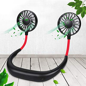 Hoklan Wearable Personal Mini Fan, Hands-Free Portable Sports Fan with 3 Adjustable Speeds, Electric