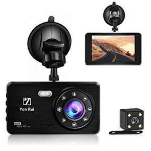 Dual Dash Cam Dash Board Camera, YonRui 4inch Front and Rear FHD 1080P IPS Screen Dash Camera for Ca