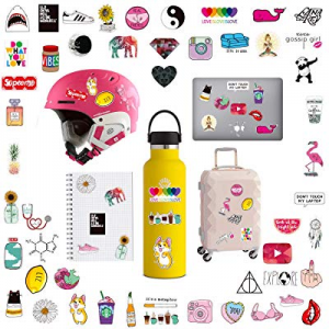 Waterproof Stickers for Water Bottles Aesthetic Vinyl Sticker Decals for Teens Perfect for Hydro Fla