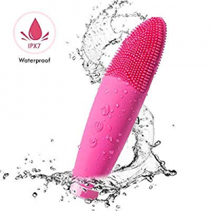 Electronic Facial Brush Cleaner - Waterproof IPX7 Dual Facial Cleaning Skin Friendly Silicone Brush 