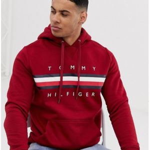 Tommy Hilfiger Icon stripe logo 男士卫衣