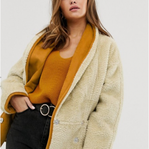 ASOS DESIGN teddy 女士大衣