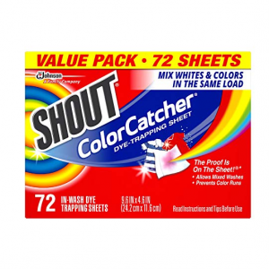 Shout Color Catcher 神奇防染色洗衣纸72片装 @ Amazon
