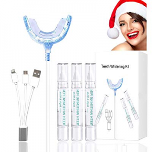 Feihe Teeth Whitening Kit,Professional Home Dental Care for White Teeth,Teeth Whitening Kit with LED