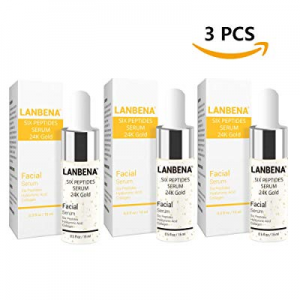 LANBENA Vitamin C Serum - Six Peptides Serum 24K Gold - Hyaluronic Acid Serum,Remove Freckle Fade Da