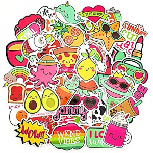 HONZZ Sticker for Teens Girls now 55.0% off , Pack of 50 Ins Vinyl Stickers for Water Bottles Hydr..