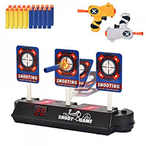 LYOUCI Electric Digital Target and 2 Toys Blaster  now 45.0% off ,Kids Toys Compatible for Nerf Gu..
