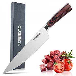 Chef Knife now 50.0% off ,CUSIBOX 8 Inch Professional Kitchen Knife,High Carbon Stainless Steel Kn..