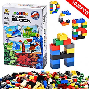 LYOUCI Building Bricks 1000 Pieces Set now 50.0% off ,Bulk Blocks Toy, ABS Puzzle Construction,Sta..