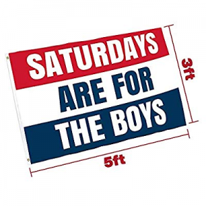 Saturdays are for The Boys Flag now 33.0% off , Polyester Cloth UV Resistant Fading Boy Saturday F..