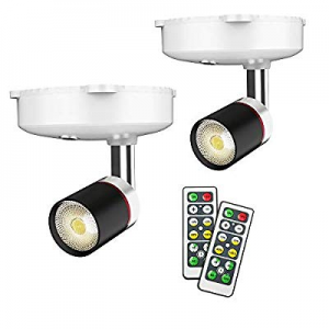 Wireless Spotlight now 40.0% off , LED Puck Light, 2 Pack Battery Operated Accent Lights Art Pictu..