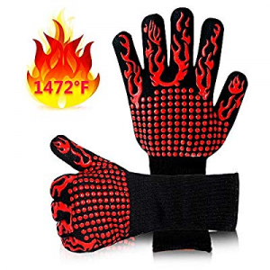 Mosteck Heat Resistant Gloves Up to 1472℉ now 50.0% off , Hot Pads Protective Gloves, EN407 Certif..