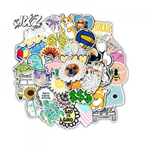 Cool VSCO Vinyl Decal Sticker Pack for Kids Adults, Stickers for Water Bottles Laptop Computer Skate