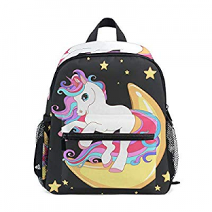 Kids Backpack Unicorn With Moon Star Preschool Bag for Toddler Boy Girls Age 2-8 now 50.0% off 