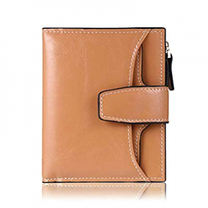 FT FUNTOR RFID Leather Wallet for Women now 40.0% off , Ladies Card Holder Wallet, Small Compact B..